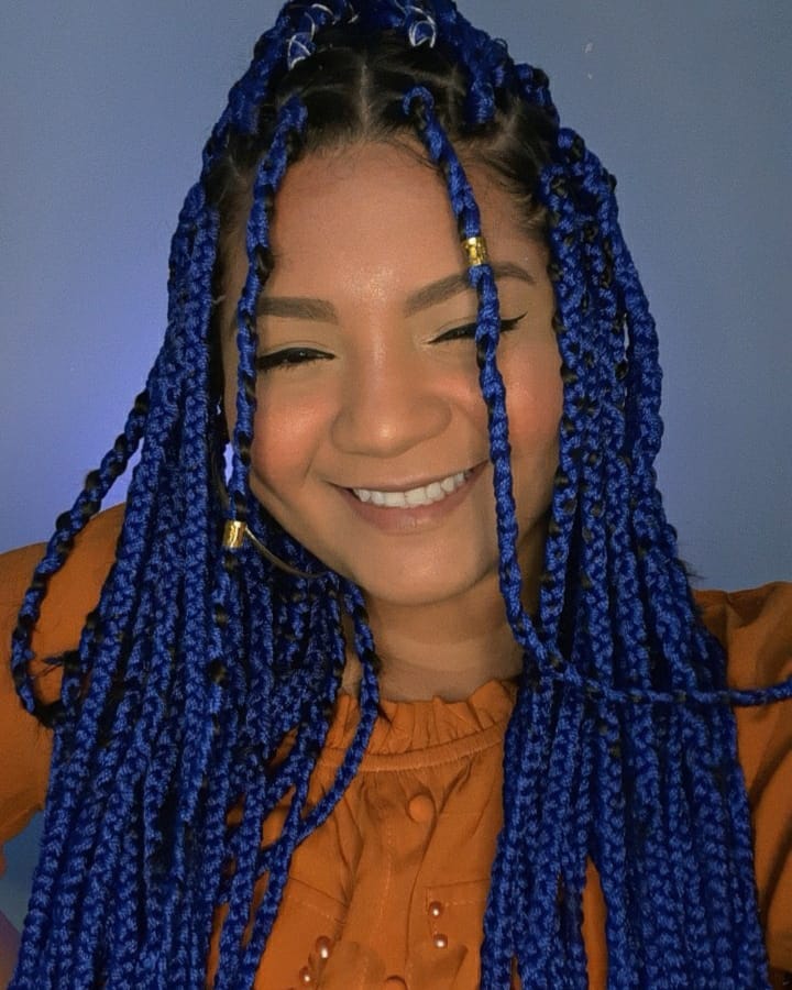 box braids azul 67