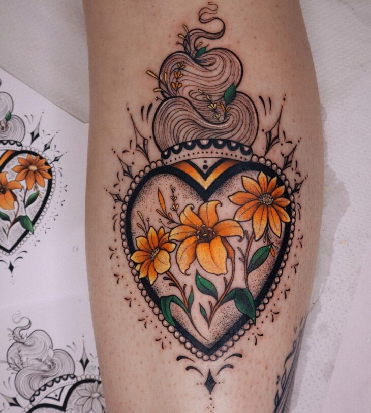 tatuagem de coração 108