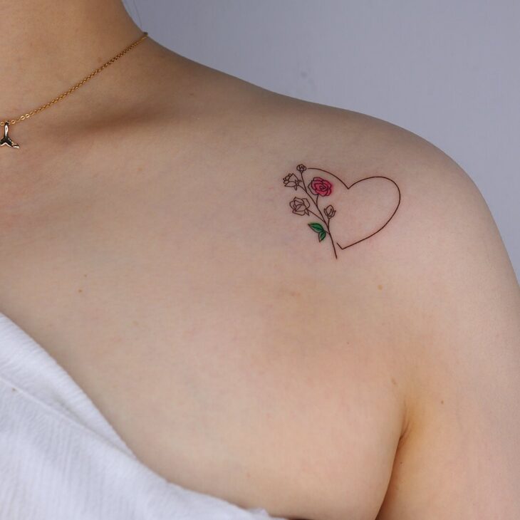 tatuagem de coração 77