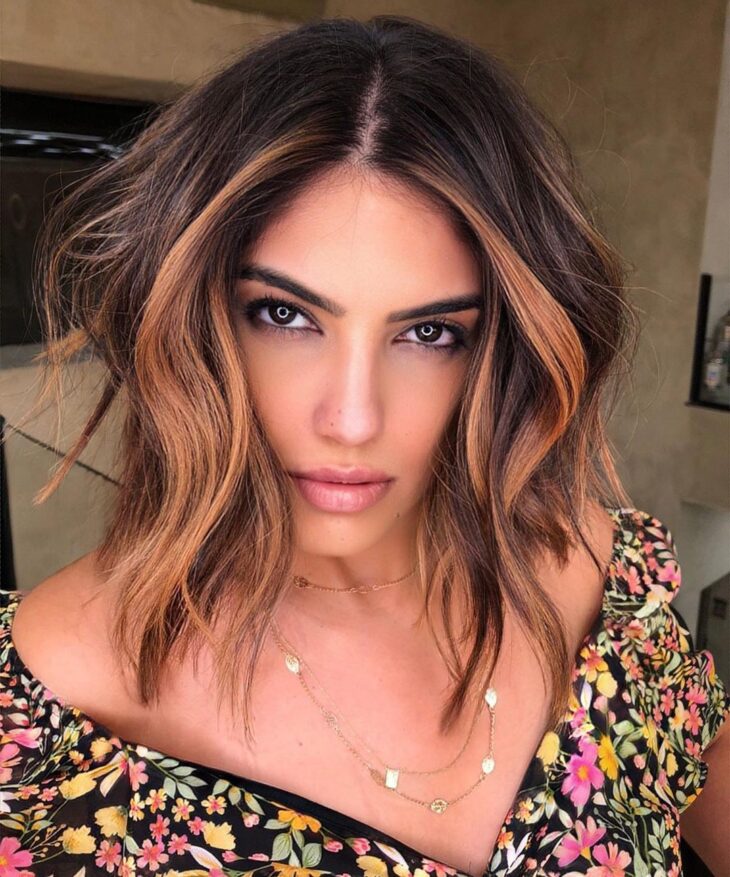 cabelo preto com luzes 58