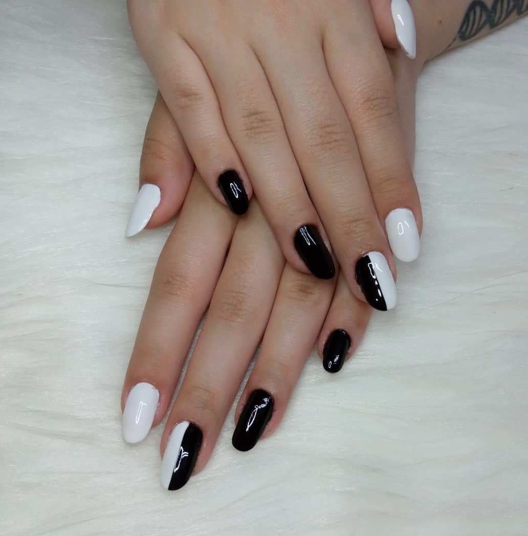 Unhas decoradas em preto e branco: 60 ideias + tutoriais para arrasar
