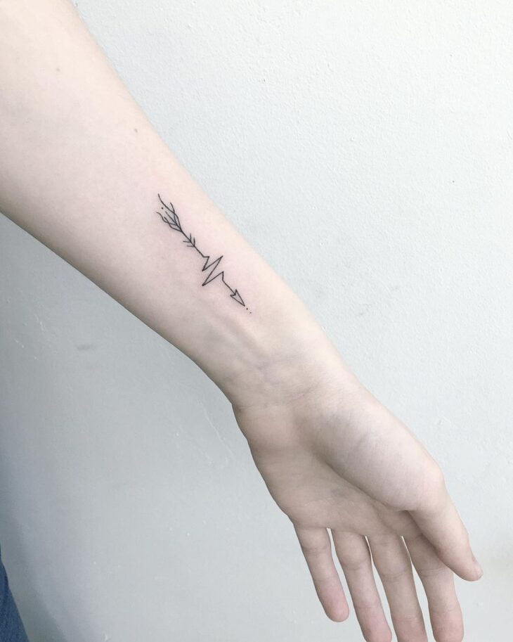 tatuagem de flecha 45