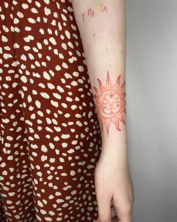 tatuagem de sol e lua 73