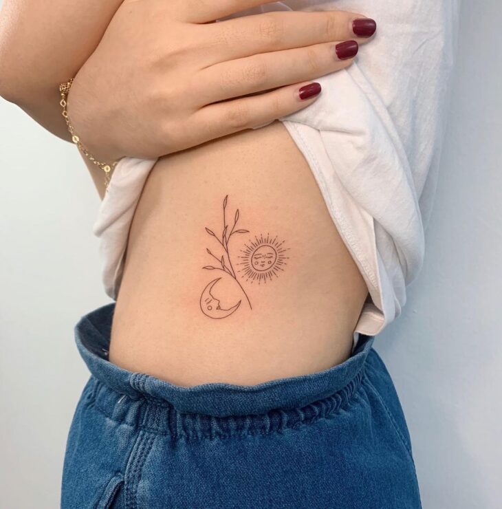 tatuagem de sol e lua 83