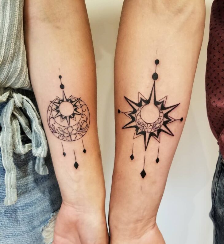 tatuagem de sol e lua 88