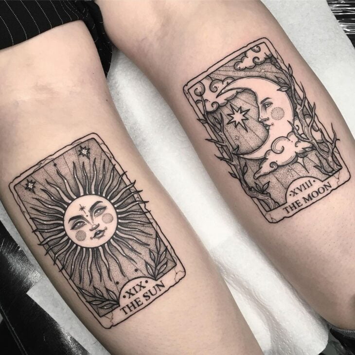 tatuagem de sol e lua 89