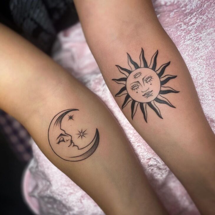 tatuagem de sol e lua 91