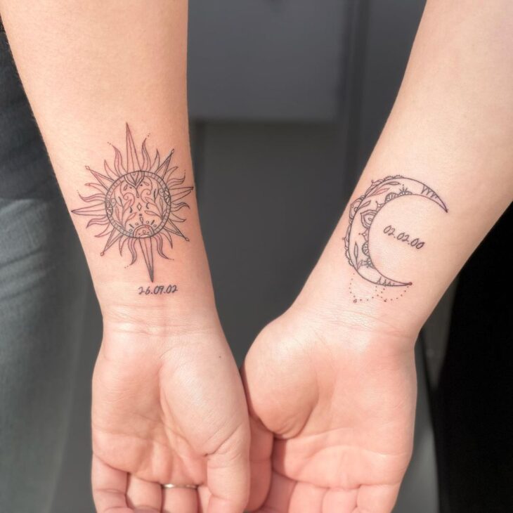 tatuagem de sol e lua 92