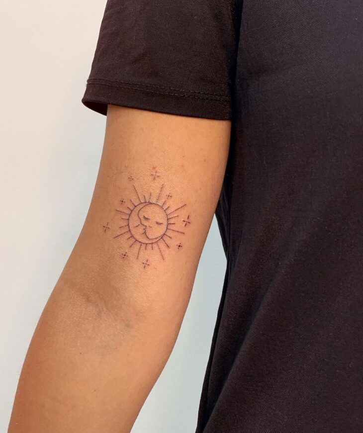 tatuagem de sol e lua 62