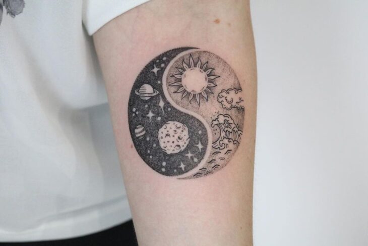 tatuagem de sol e lua 63