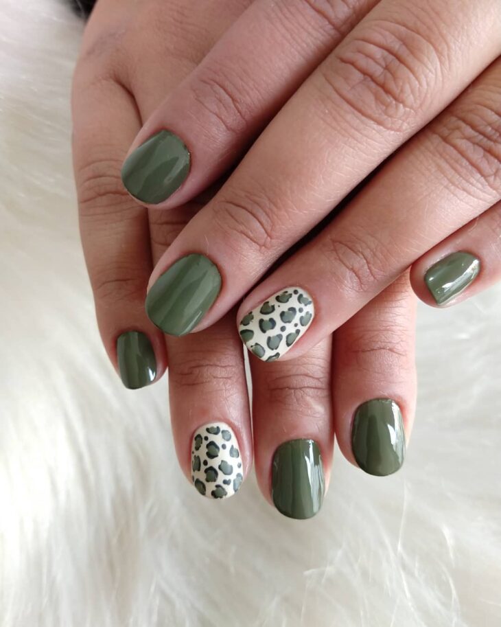 unhas decoradas verde 77