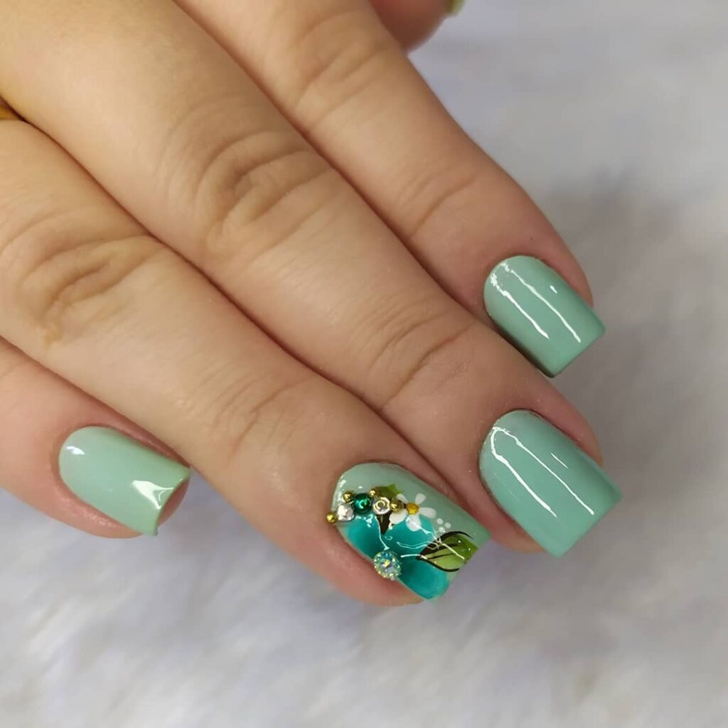 Unhas decoradas verdes: 60 modelos e tutoriais para arrasar na esmaltação