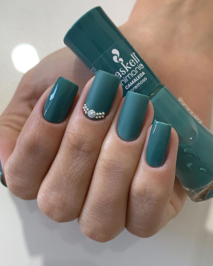 unhas decoradas verde 108