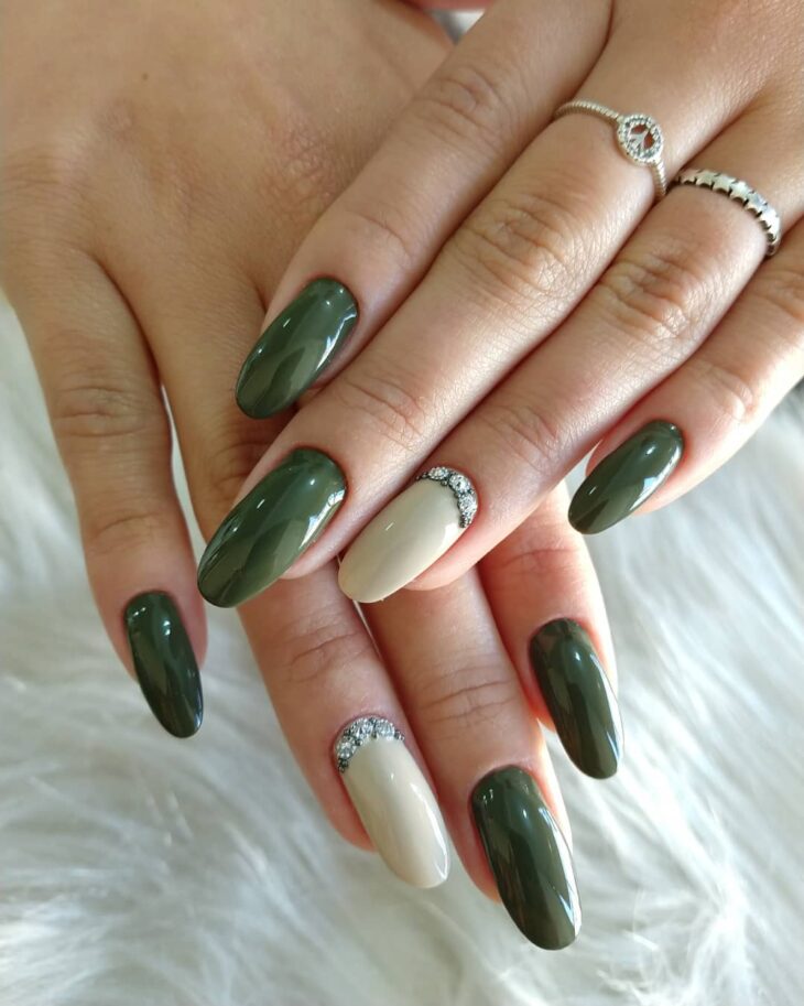 unhas decoradas verde 71