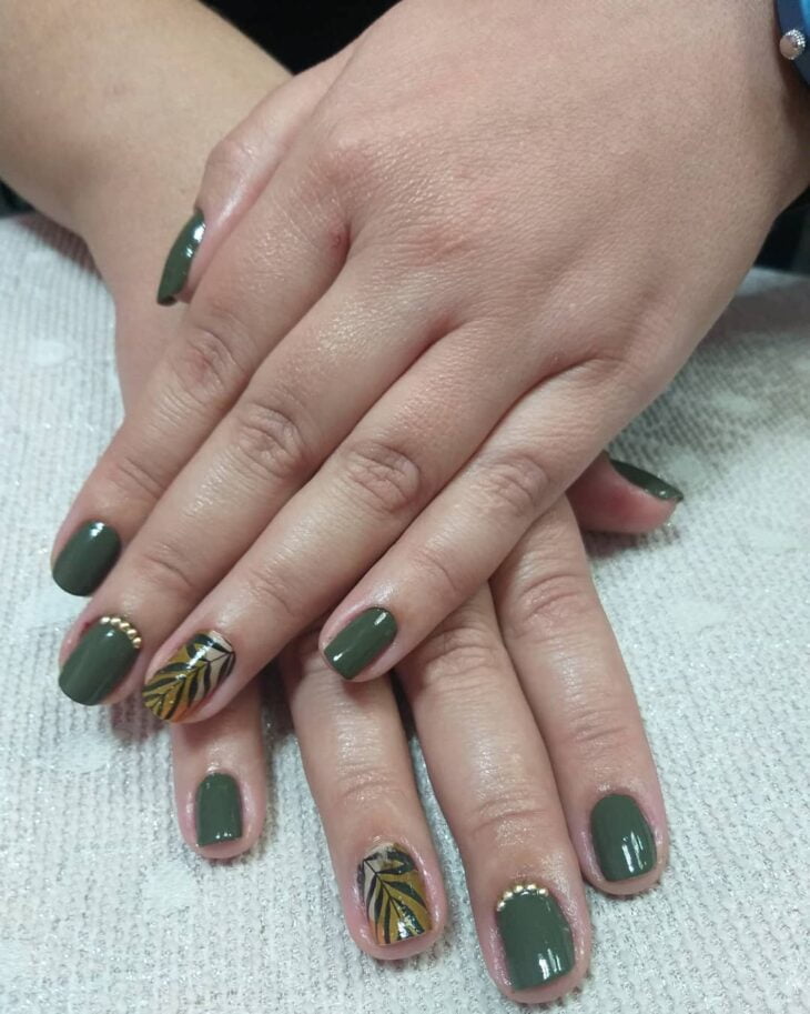 unhas decoradas verde 125