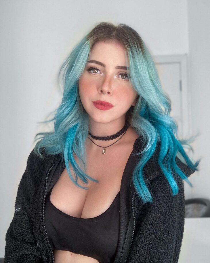 cabelo azul turquesa 51