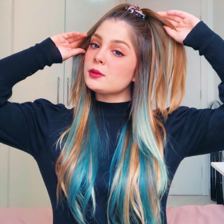 cabelo azul turquesa 79