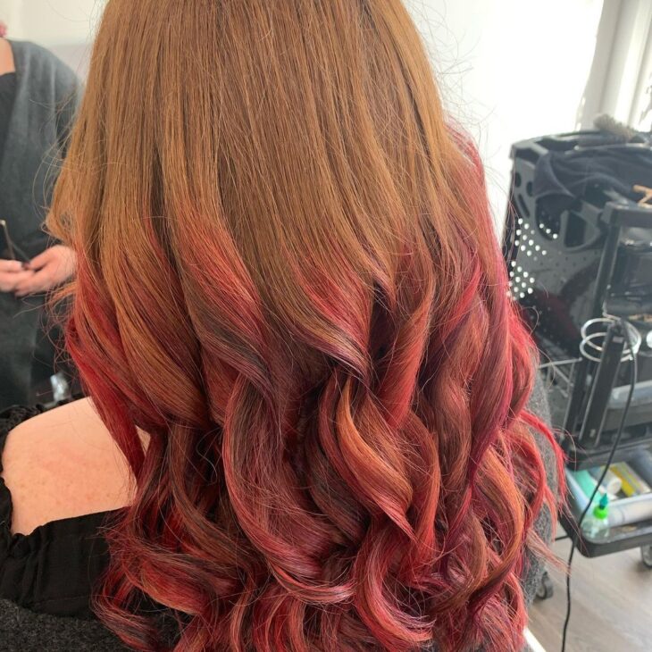 ombré hair vermelho 83