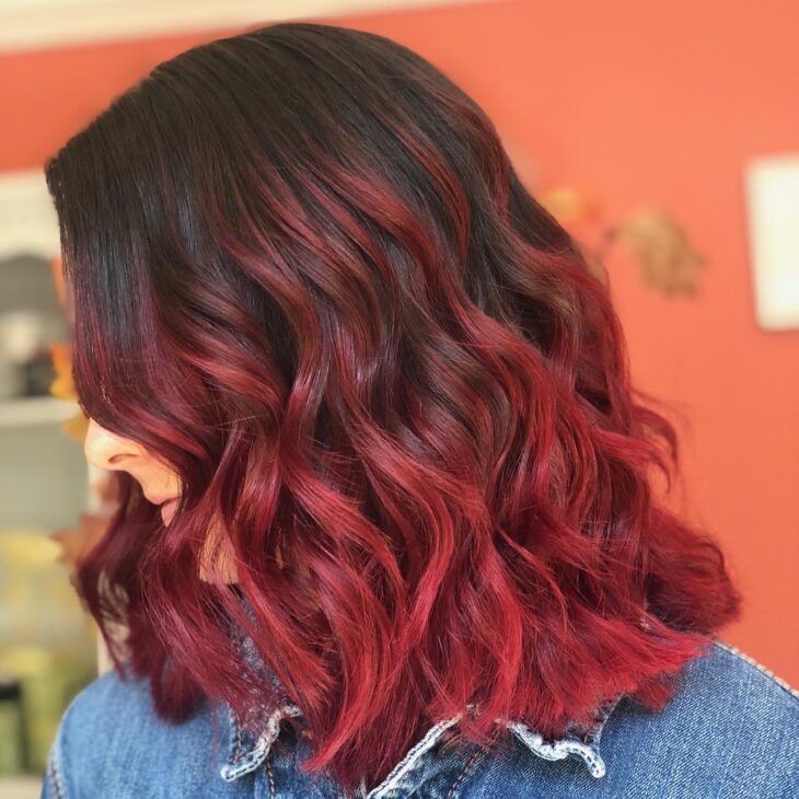 ombré hair vermelho 87