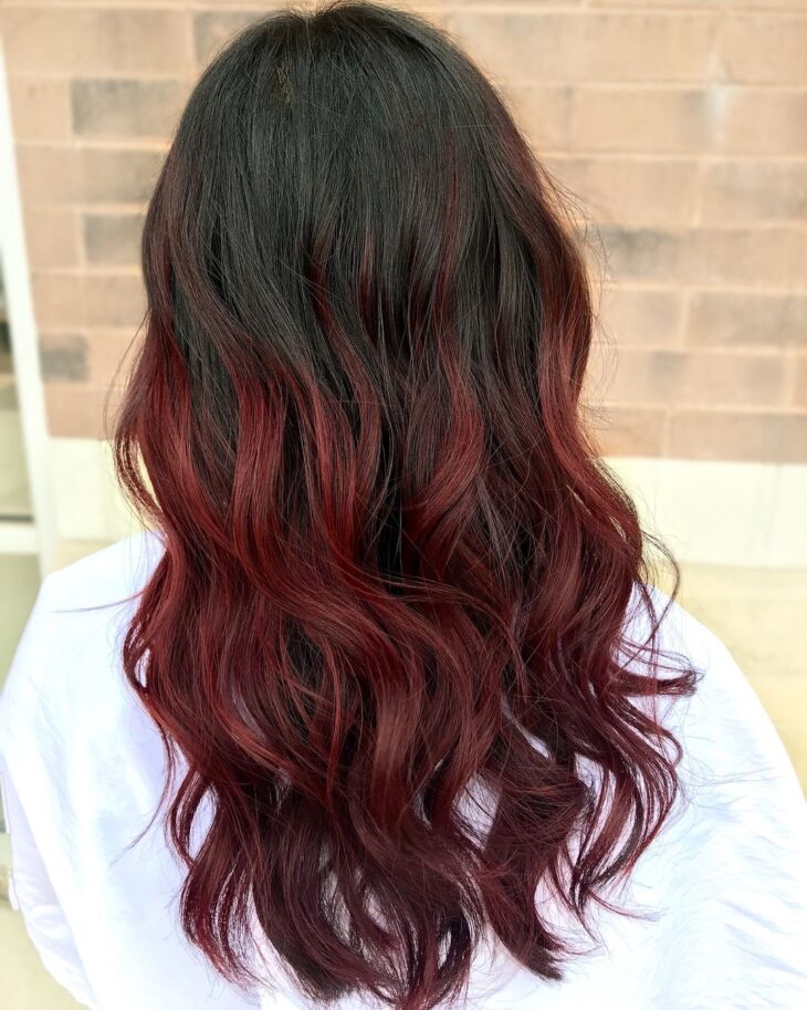 ombré hair vermelho 104