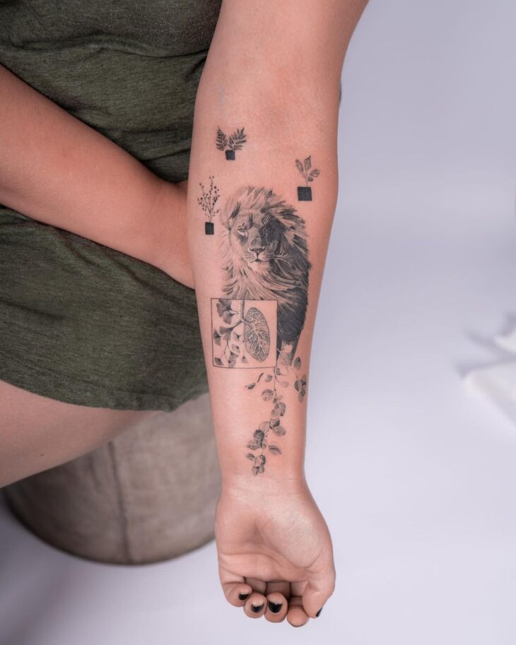 tatuagem de leão 152