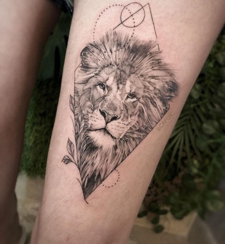 tatuagem de leão 118