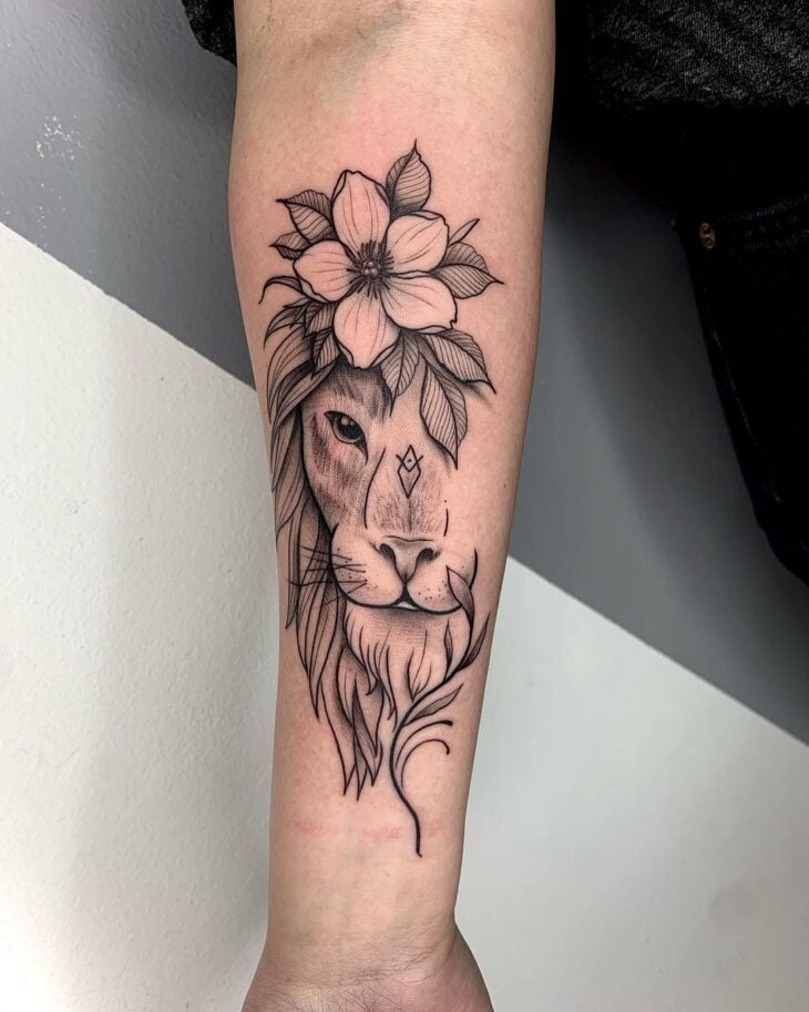 tatuagem de leão 128