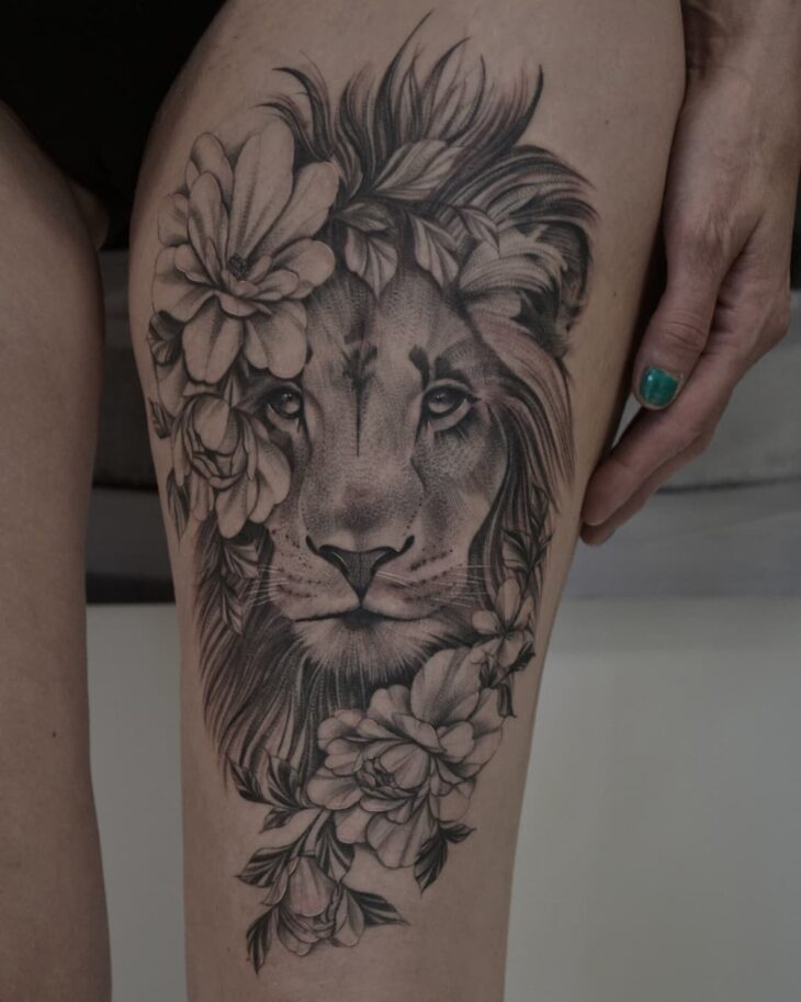 tatuagem de leão 158