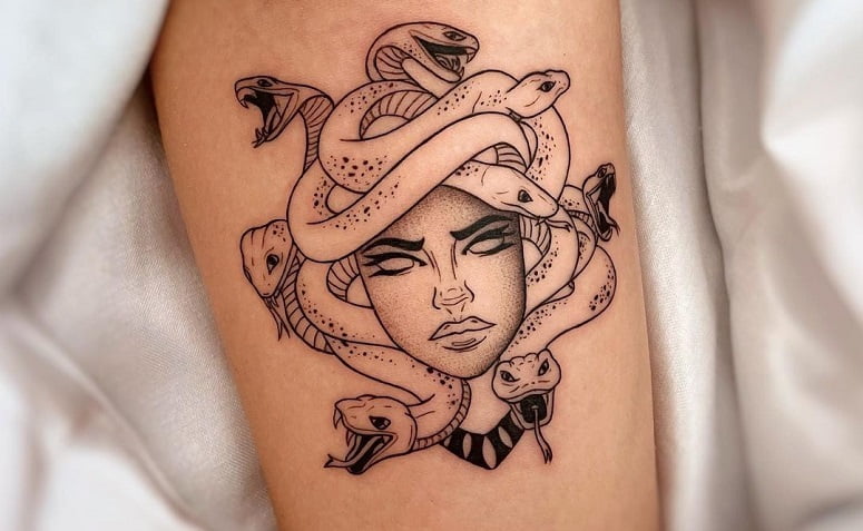 50 fotos de tatuagem de medusa para fazer uma tattoo mitológica