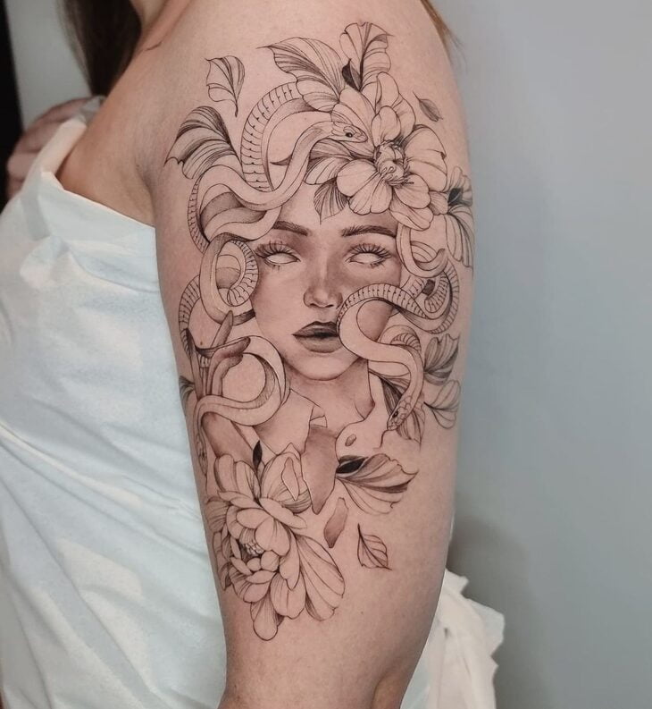 tatuagem de medusa 70