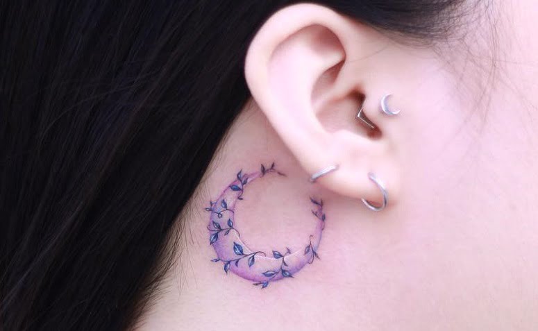 80 ideias de tatuagem atrás da orelha que são para lá de incríveis