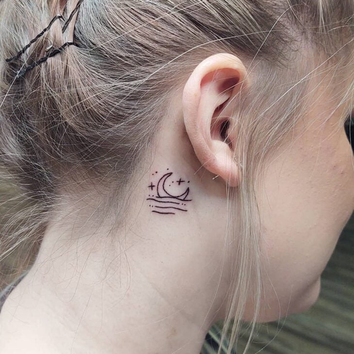 tatuagem atrás da orelha 91