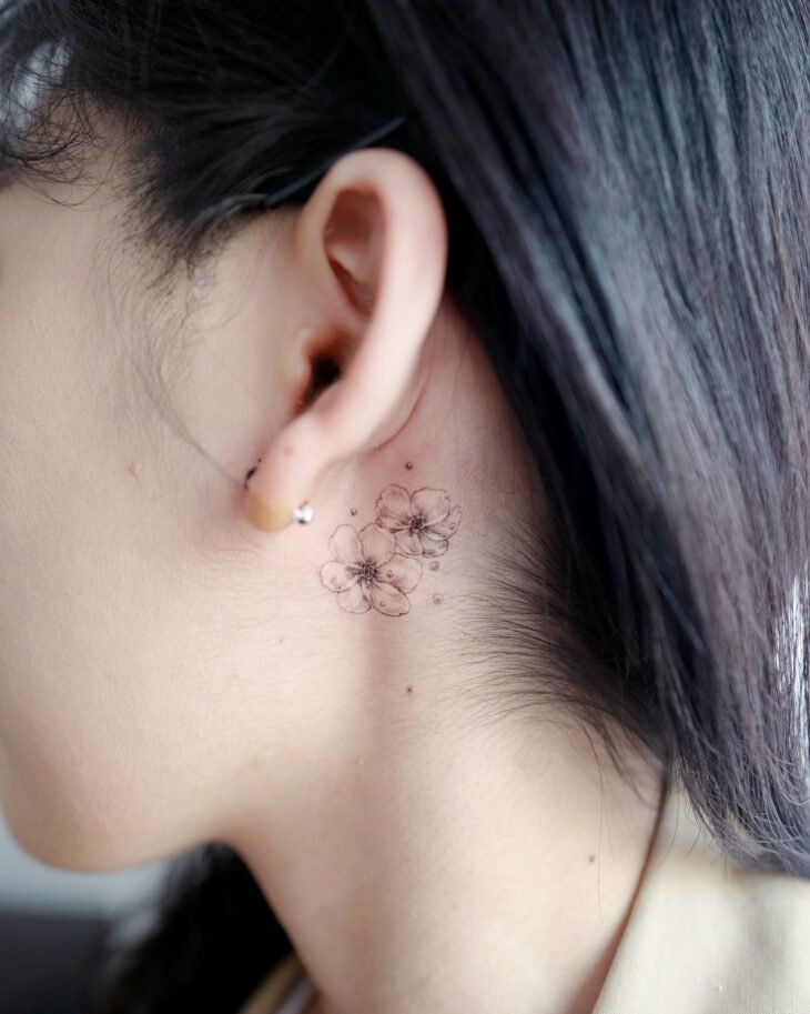 tatuagem atrás da orelha 10