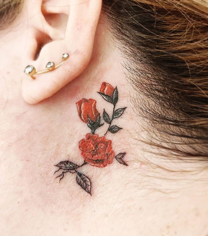 tatuagem atrás da orelha 94