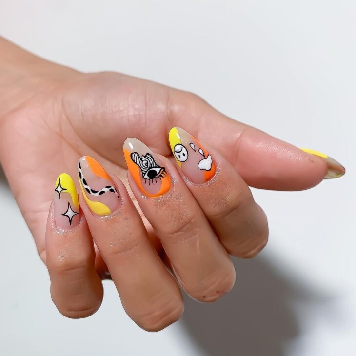 unhas laranja 66