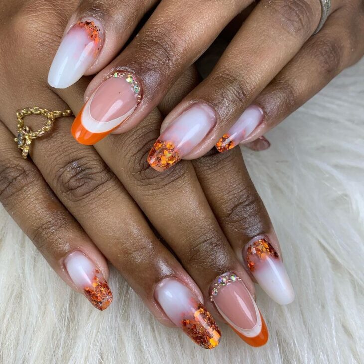 unhas laranja 69