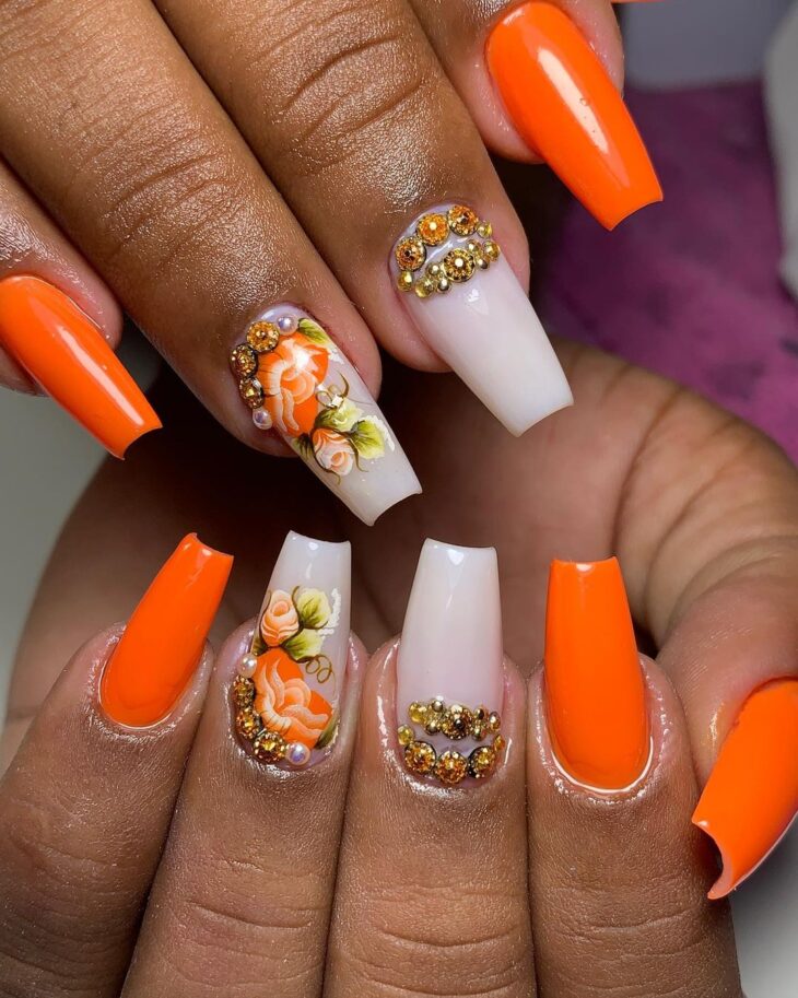 unhas laranja 78