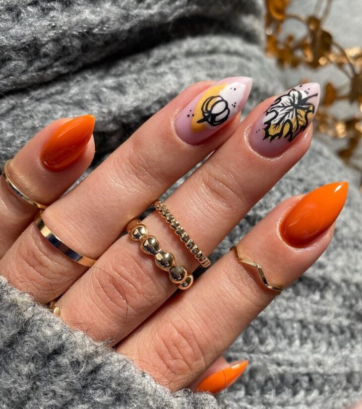 unhas laranja 82