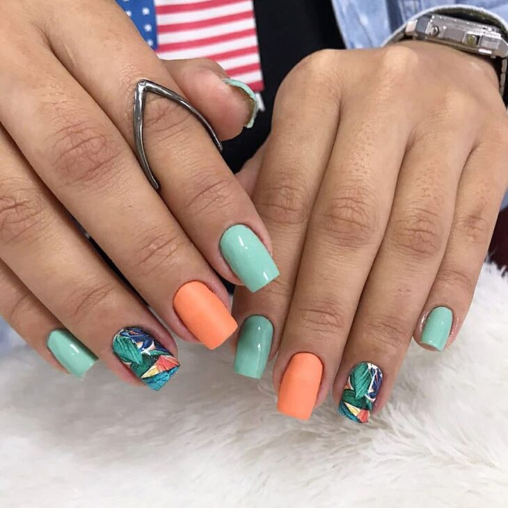 unhas laranja 84