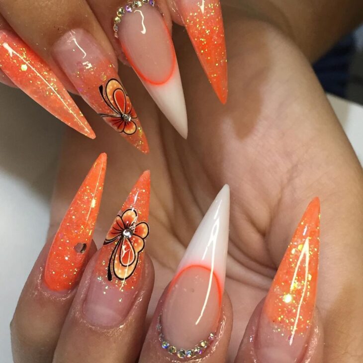 unhas laranja 86