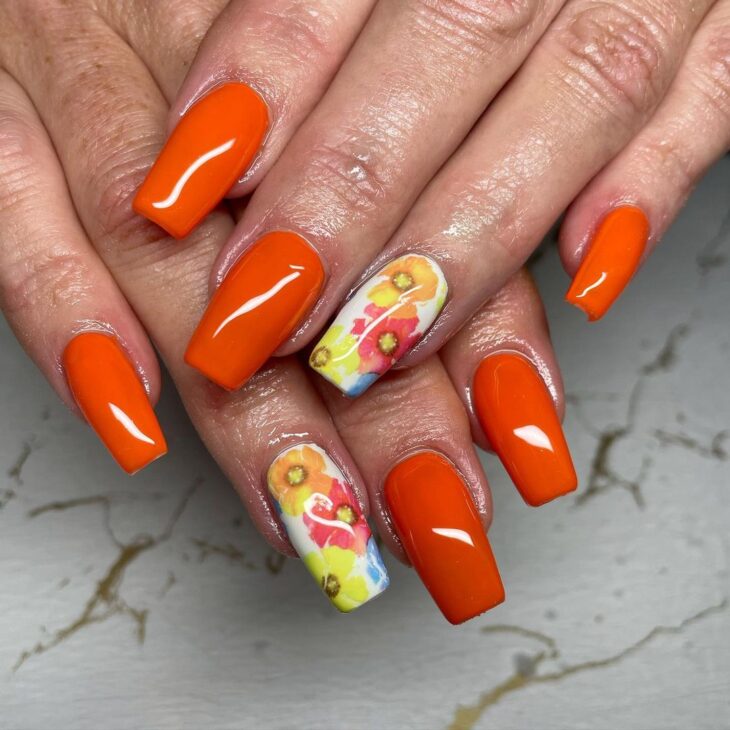 unhas laranja 91