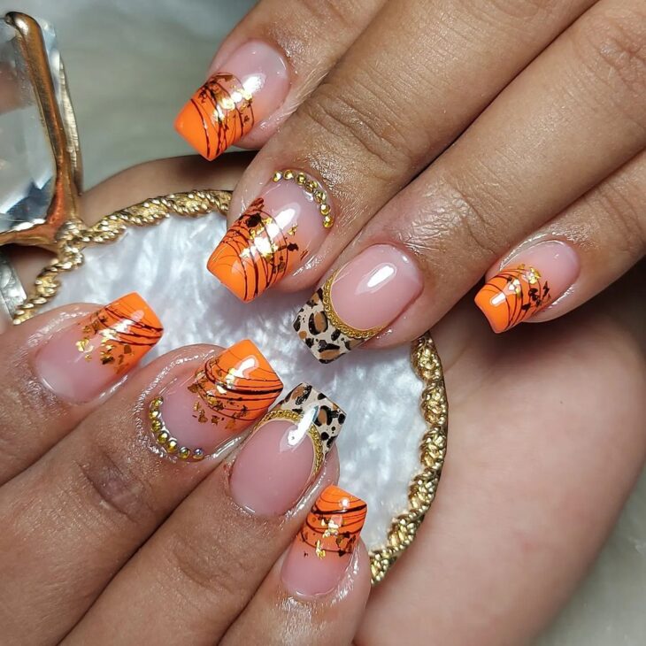 unhas laranja 100