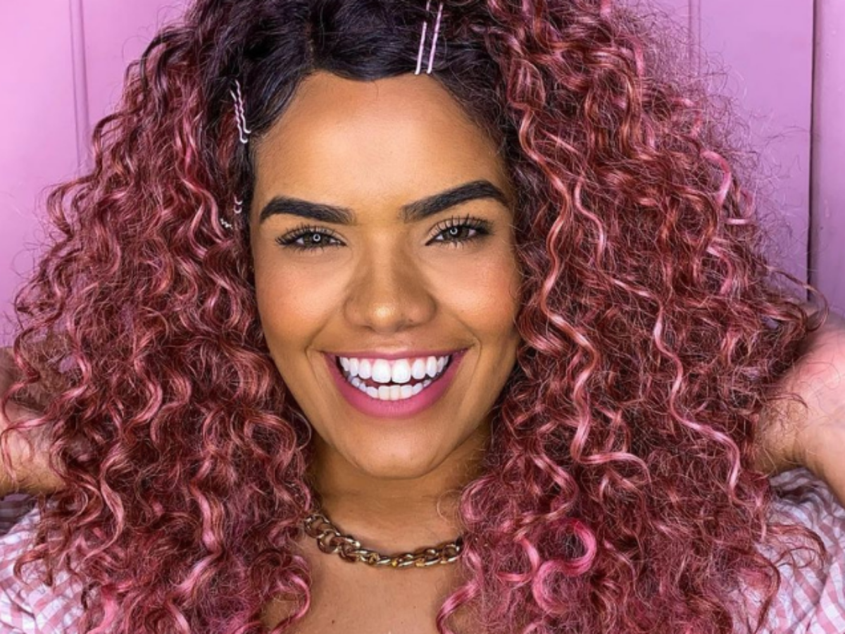 Cabelo Cacheado Roxo E Rosa Fotos De Cabelo Cacheado Roxo Para Colorir