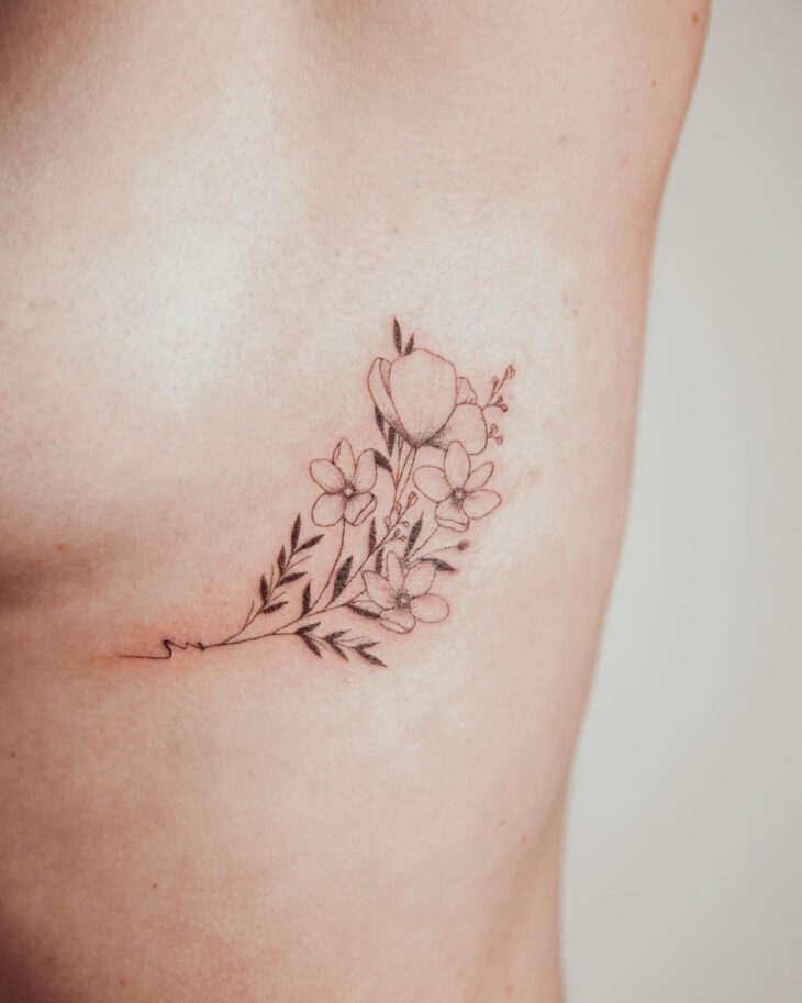 tatuagem de flor 85