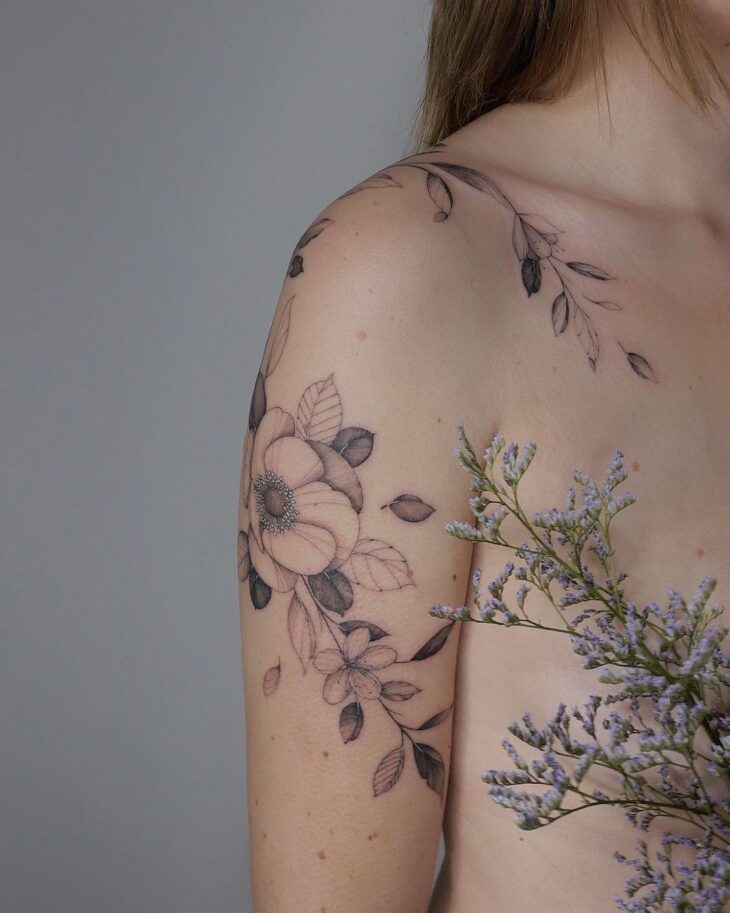 tatuagem de flor 88