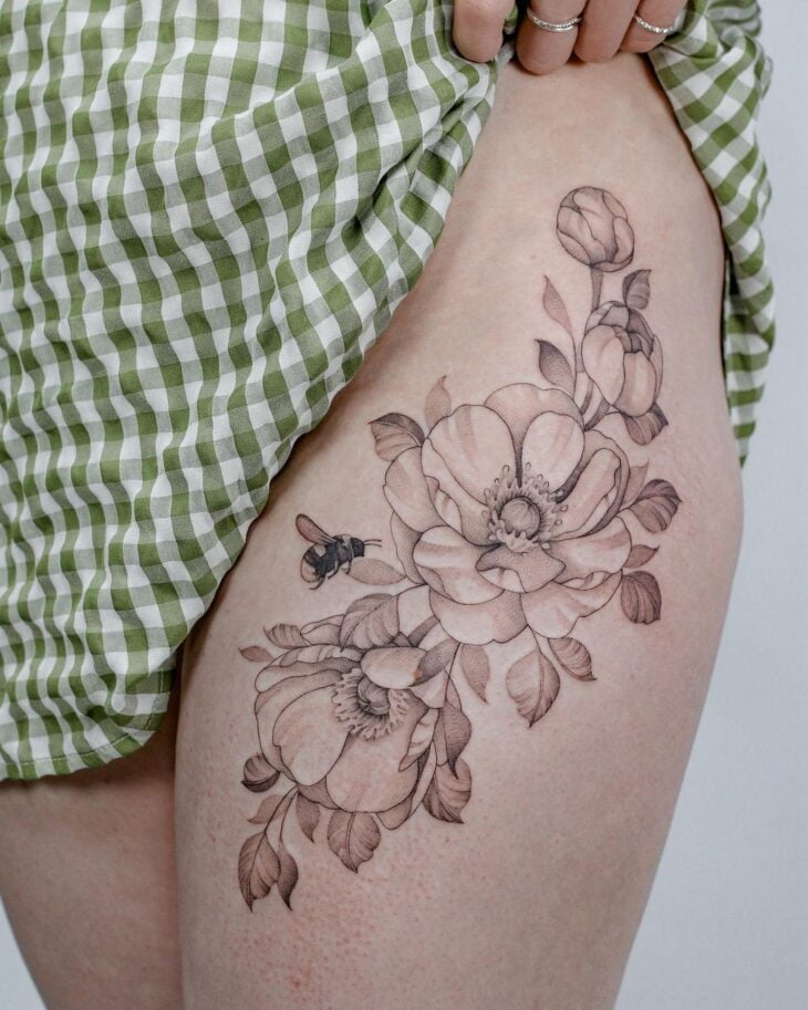 tatuagem de flor 102