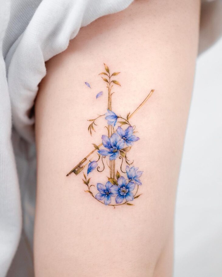 tatuagem de flor 105