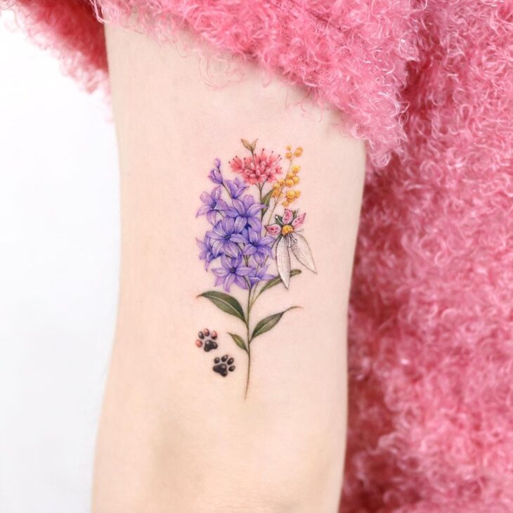 tatuagem de flor 77