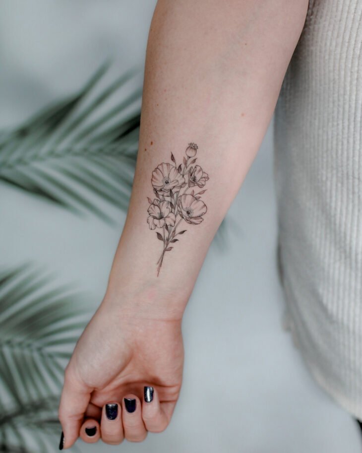 tatuagem de flor 44