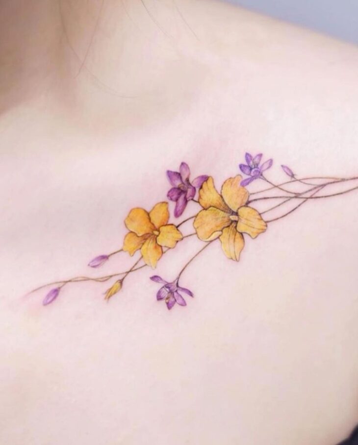 tatuagem de flor 49